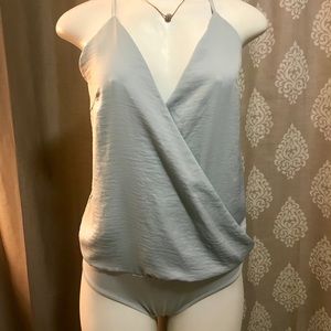 NWOT Sky Blue Spaghetti Strap Bodysuit